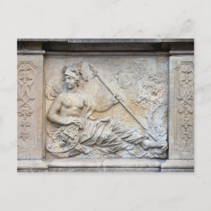 Goddess Athena Relief Postkarte