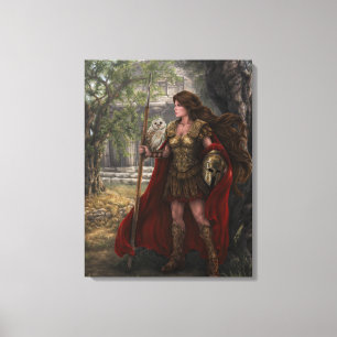 Goddess Athena Stretched Canvas Print Leinwanddruck
