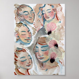 Goddess Bloom Blume Goddesses Nature Liebhaber Poster
