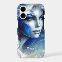 Goddess Celestial White Blue Head Februar -