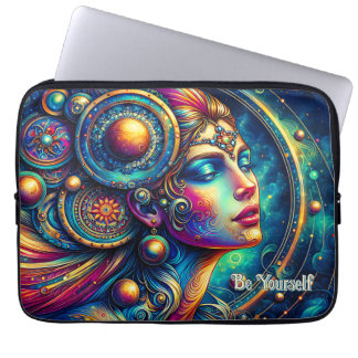 Goddess Colorful Head Round Jewelier März - Laptopschutzhülle