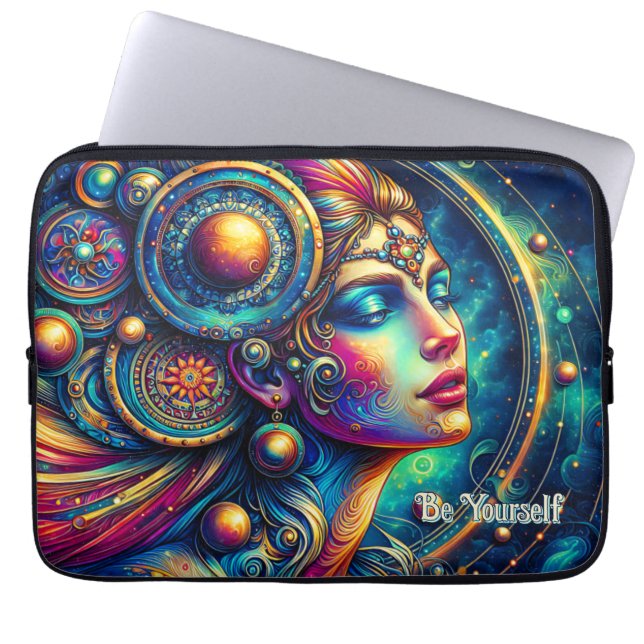 Goddess Colorful Head Round Jewelier März - Laptopschutzhülle (Vorderseite)