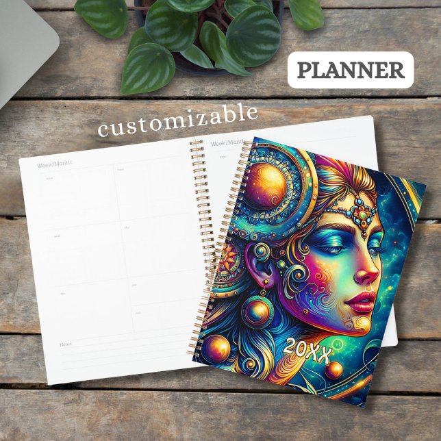 Goddess Colorful Head Round Jewelier März - Planer (Von Creator hochgeladen)