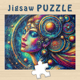 Goddess Colorful Head Round Jewelier März - Puzzle