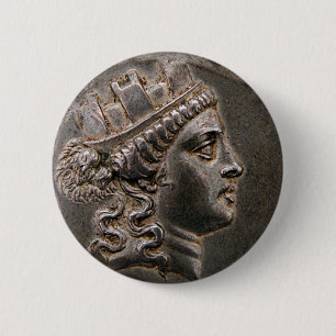Goddess Cybele Tetradrachm Button