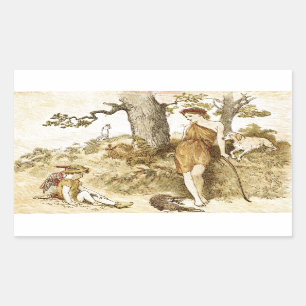 Goddess Diana Rechteckiger Aufkleber