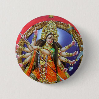 Goddess Durga Button