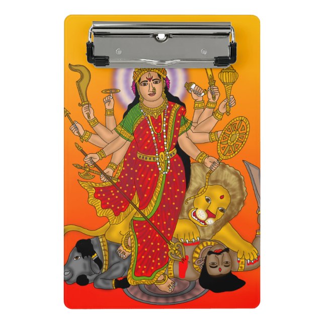 Goddess Durga Clipboard Mini Klemmbrett (Vorderseite)