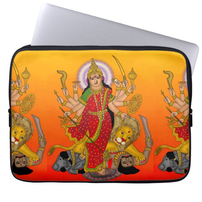 Goddess Durga Laptop Case (Vorderseite)