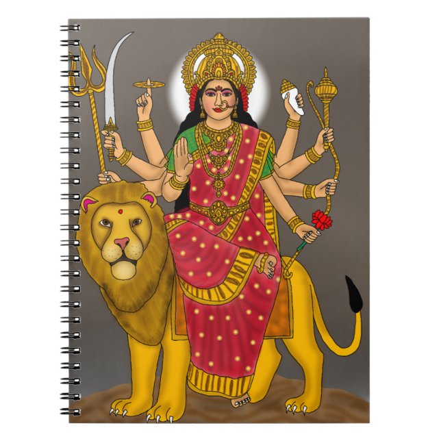 Goddess Durga Notebook Notizblock (Vorderseite)