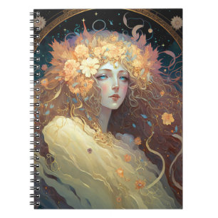 Goddess Fantasy Art Notebook Notizblock