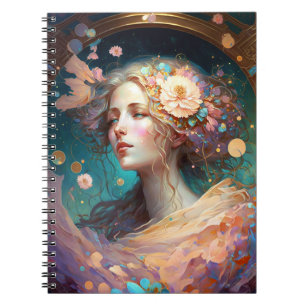 Goddess Fantasy Art Notebook Notizblock