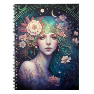 Goddess Fantasy Art Notebook Notizblock