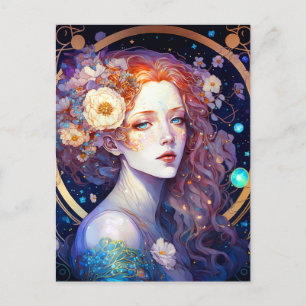 Goddess Fantasy Art Postcard Postkarte