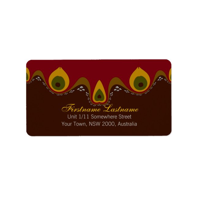 Goddess Flame Special Labels Adressaufkleber (Vorne)