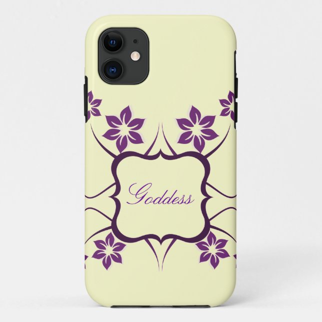 Goddess Floral iPhone 5 BT Fall, Lila Case-Mate iPhone Hülle (Rückseite)