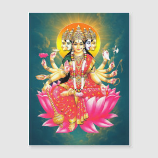 Goddess Gayatri Devi Hindu Deity Flexible Magnet