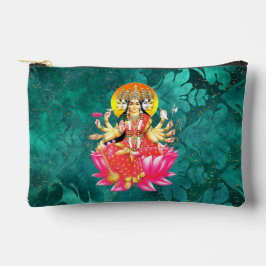 Goddess Gayatri Devi über Lotus Hindu Deity Zubehörtasche