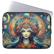 Goddess Head fließend türkis Haar April -