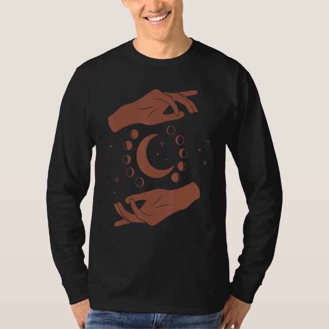 Goddess Healing Hands Moon Light Worker T-Shirt (Vorderseite)