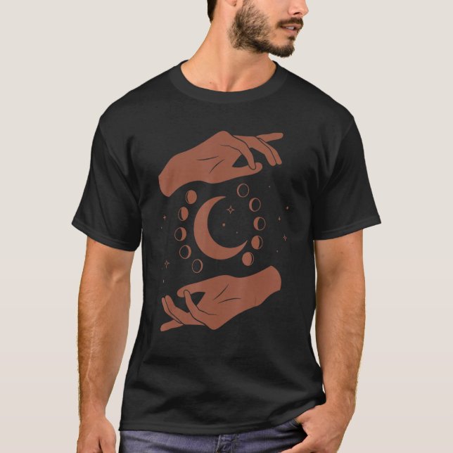 Goddess Healing Hands Moon Light Worker T-Shirt (Vorderseite)