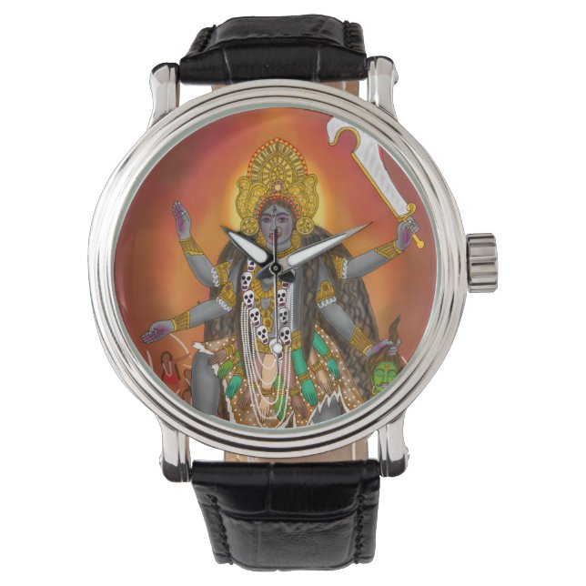 Goddess Kali Clock Armbanduhr (Vorderseite)