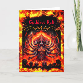 Goddess Kali Grußkarte Dankeskarte