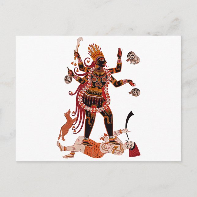 Goddess Kali Postkarte (Vorderseite)