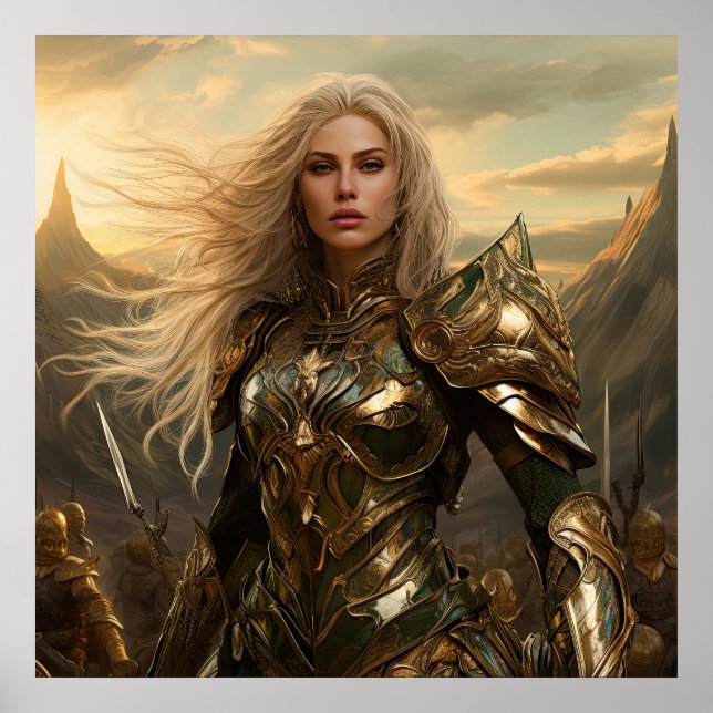 Goddess-Kriegerin Poster (Vorne)