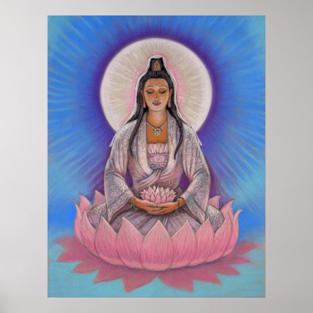 Goddess Kuan Yin Art Poster (Vorne)