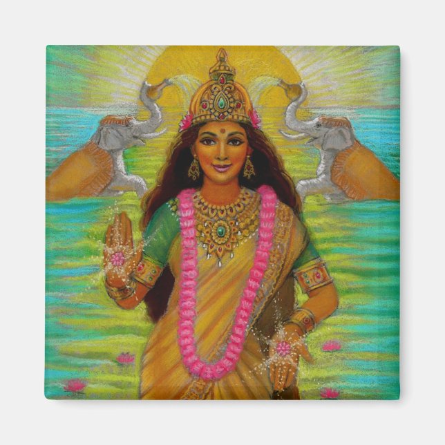 Goddeß Lakshmi Magnet (Vorne)