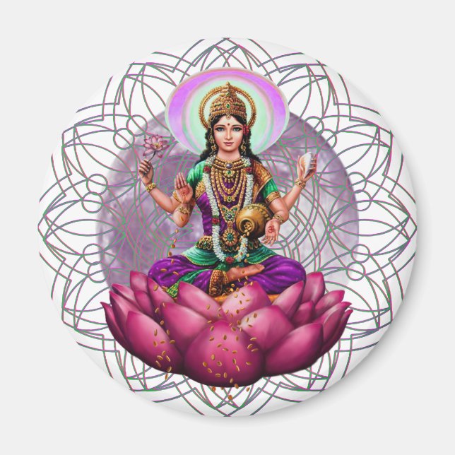 Goddess Lakshmi mandala Magnet (Vorne)