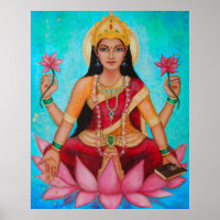 Goddess Lakshmi - Originale Kunst von Dori Hartley