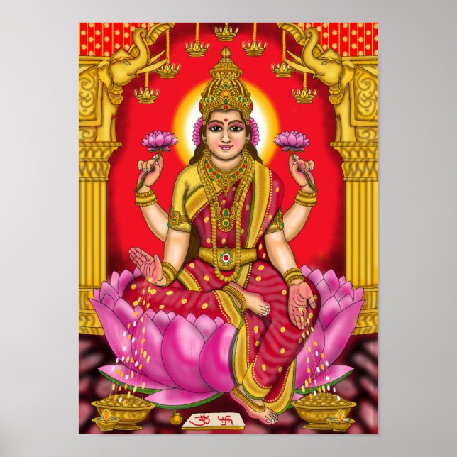 Goddess Lakshmi Poster (Vorne)