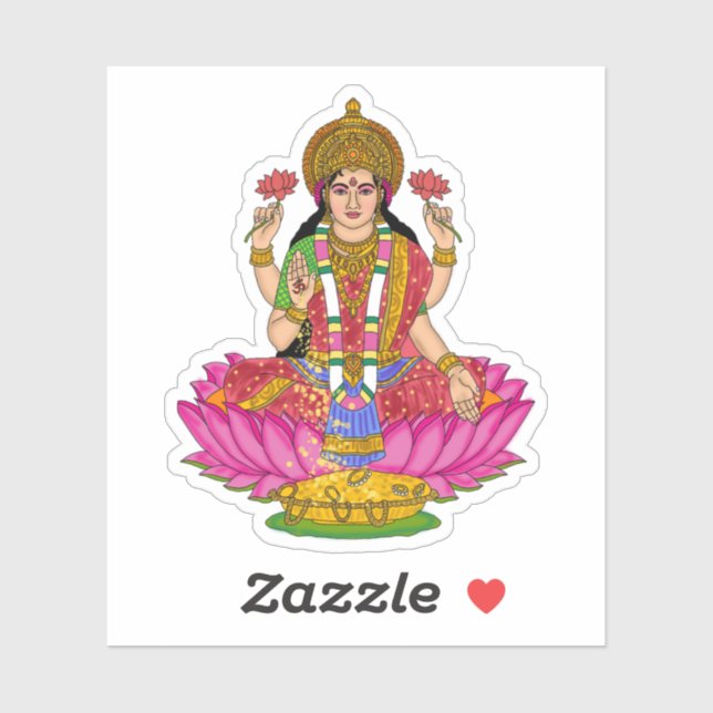 Goddess Lakshmi Sticker Pack (Blatt)