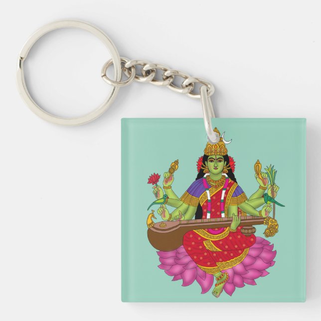 Goddess Matangi Keychain Schlüsselanhänger (Vorderseite)
