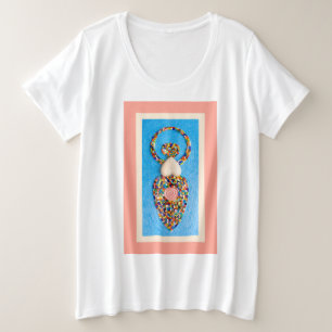 Goddess Mosaic Große Größe T-Shirt
