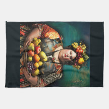 "Goddess of Overindulgence" - farbiges Portrait