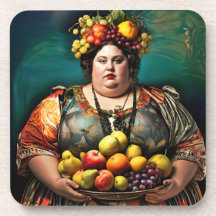 "Goddess of Overindulgence" - farbiges Portrait