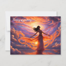 Goddess of the Sky Creating Light Postkarte