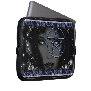 Goddess-Pentagramm Laptopschutzhülle