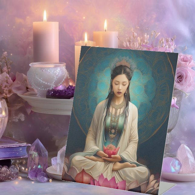 Goddess Quan Yin High Frequency Portrait Painting Sockelschild (Von Creator hochgeladen)