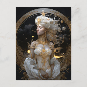 Goddess Queen Fantasy Art Postcard Postkarte