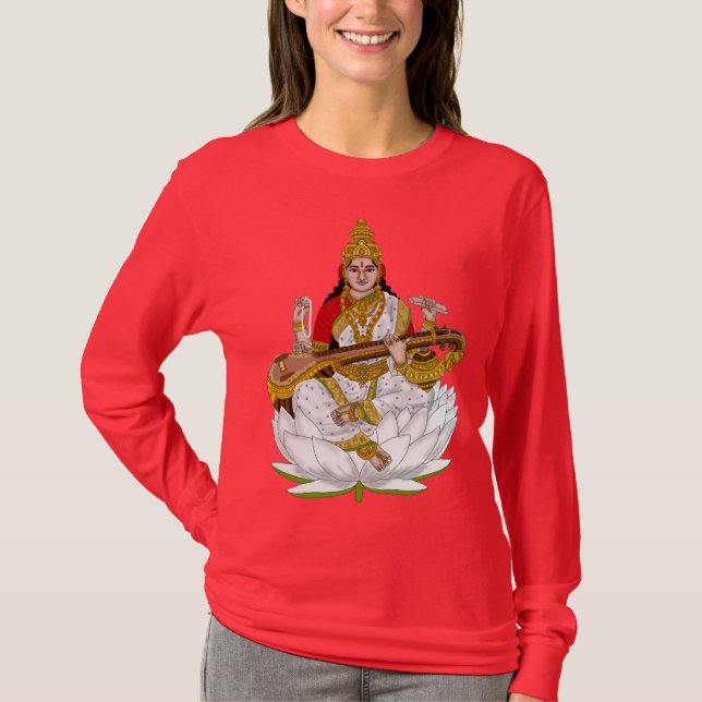 Goddess Saraswati T-Shirts (Vorderseite)