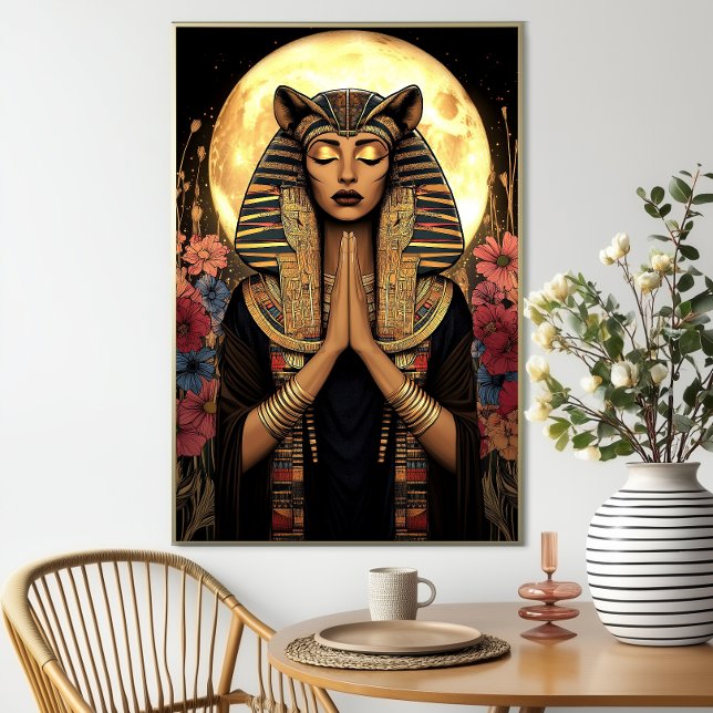 Goddess Sekhmet: Ägyptische blorfarbige Fantasie Poster (Von Creator hochgeladen)