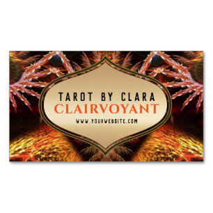 Goddess Temple Fraktal Fantasy 01 Magnetische Visitenkarte