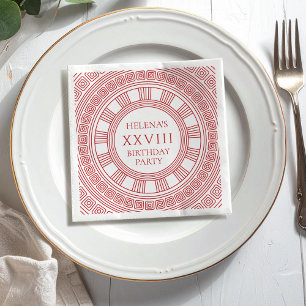 Goddess themed Birthday Party in rosa Serviette