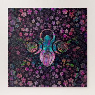 Goddess Triple Moon mit triskele Puzzle