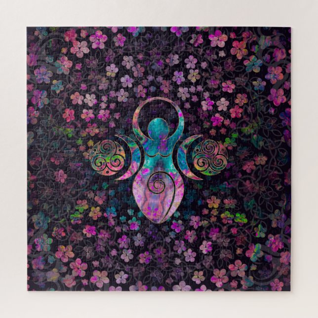 Goddess Triple Moon mit triskele Puzzle (Vertikal)