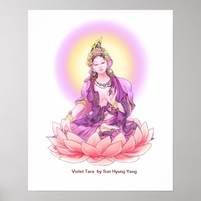 Goddess Violet Tara Poster (Vorne)